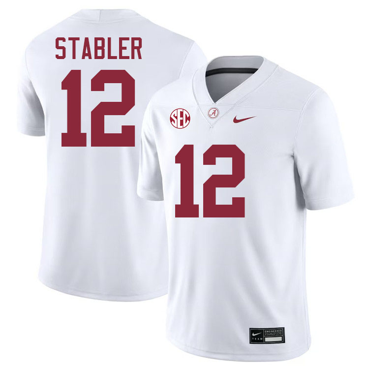 Ken Stabler Alabama Jersey,University Of Alabama Crimson Tide Football Jersey,Uniforms-White